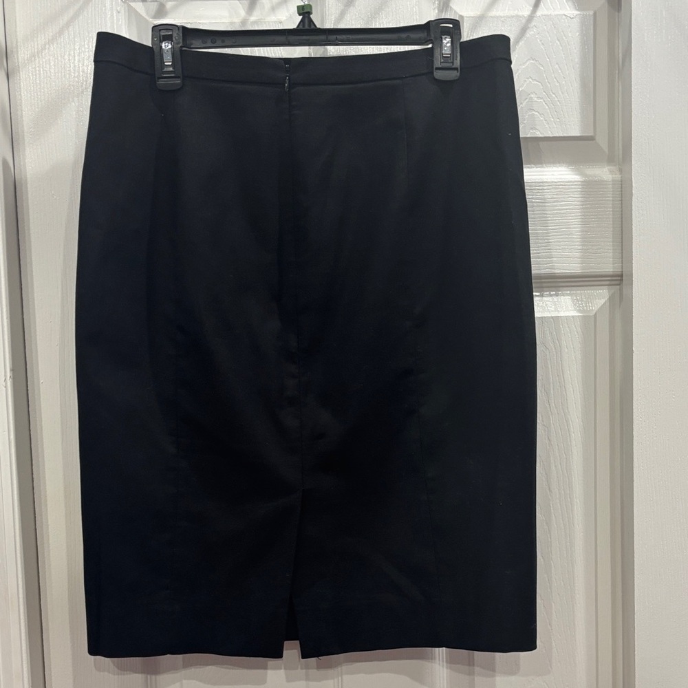 J. Crew Elegant Black Pencil Skirt - Picture 3 of 6
